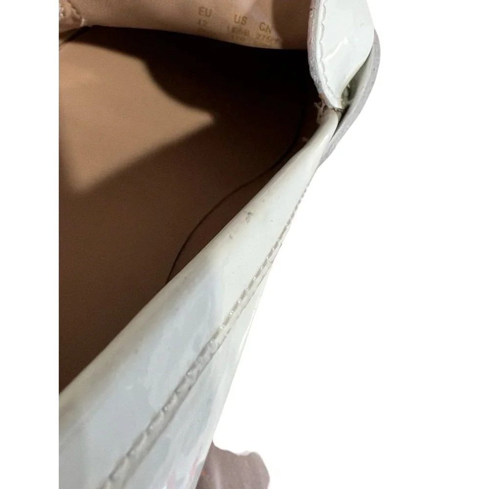 Stuart Weitzman Mila Lift White Loafers Sz 11.5 New Black Sole Platform - Picture 10 of 10